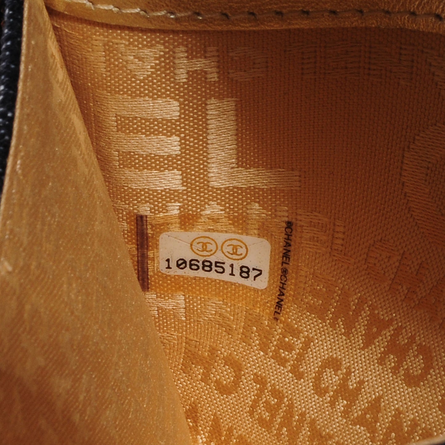 Denim CC Flap Wallet Blue