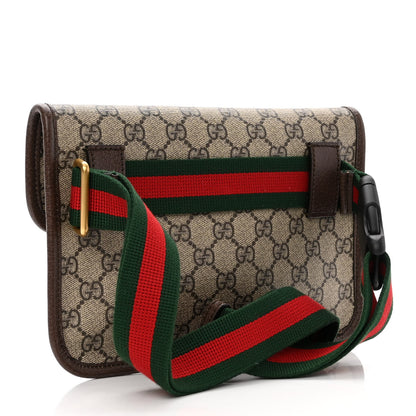 Gucci GG Supreme Monogram Neo Vintage Web Belt Bag Brown 3 of 10