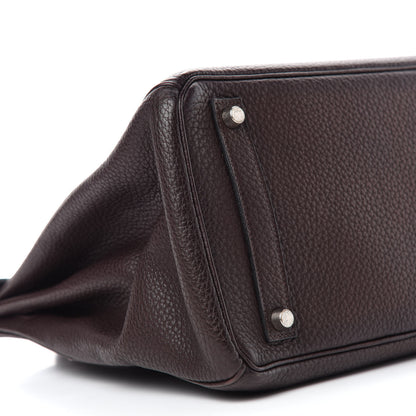 Hermes Togo HAC Birkin 32 Chocolate 6 of 14
