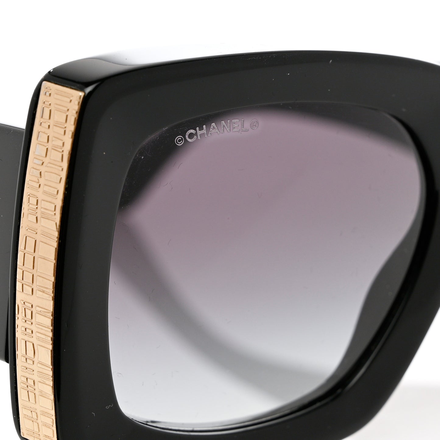 Acetate Rectangle Sunglasses 5435 Black