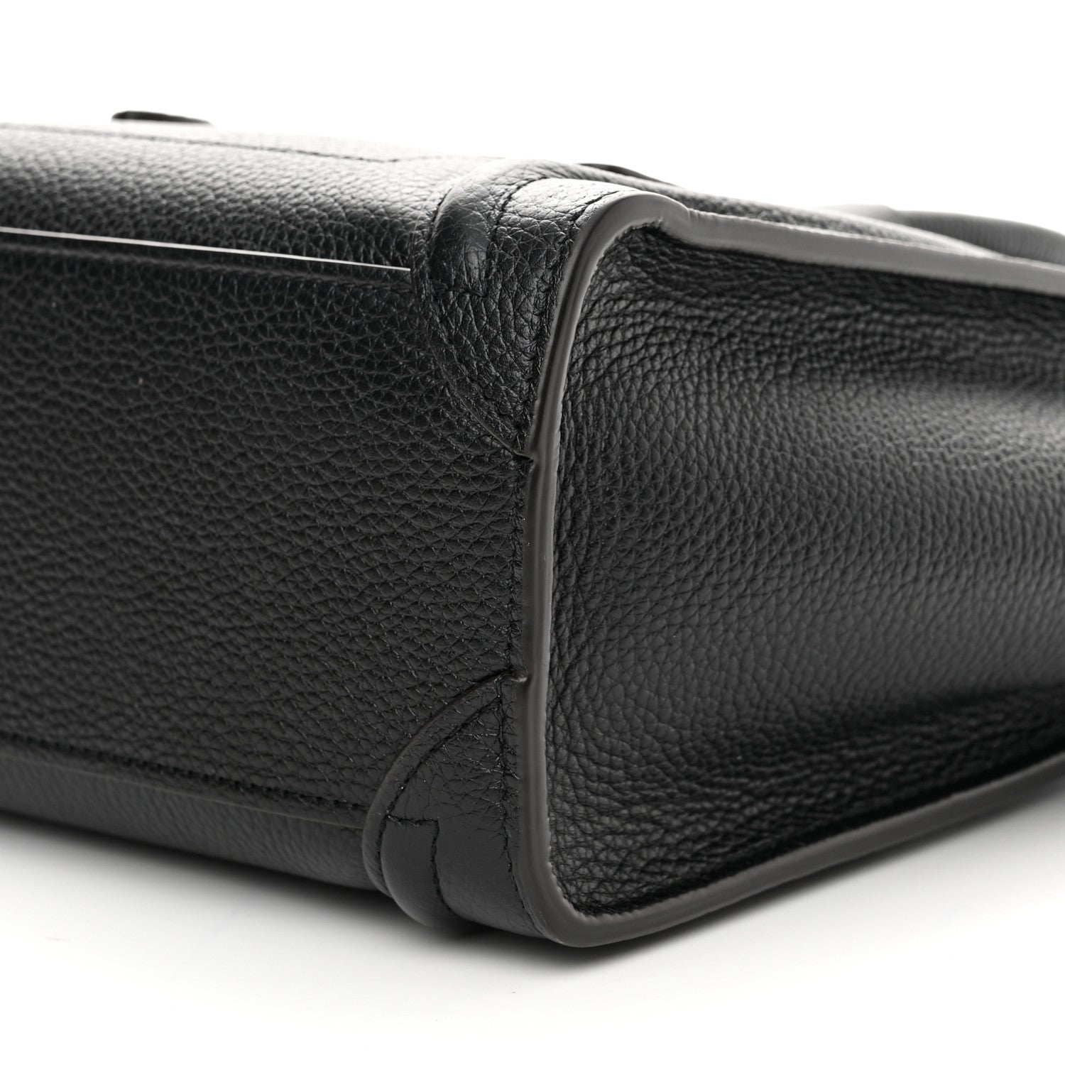 Celine Drummed Calfskin Nano Luggage Black 11 of 13