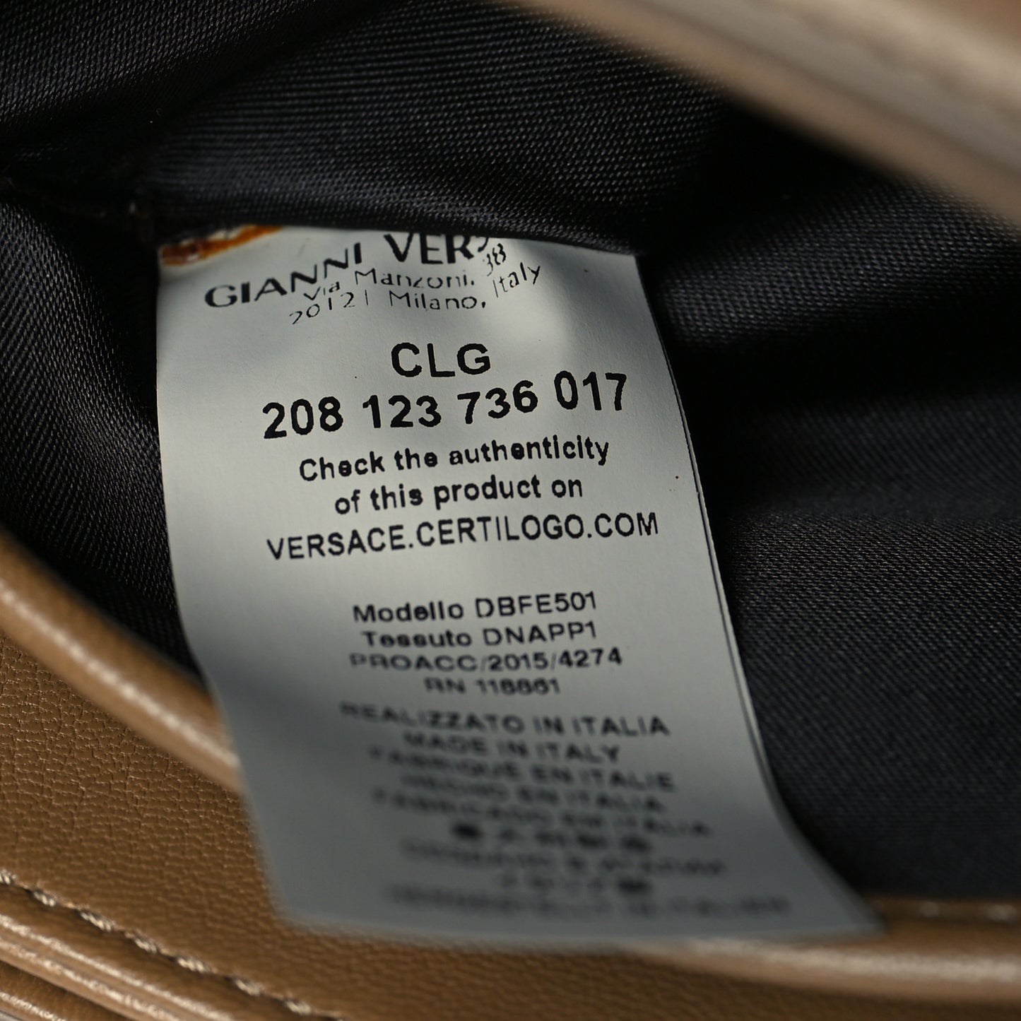 Nappa Palazzo Sultan Shoulder Bag Brown