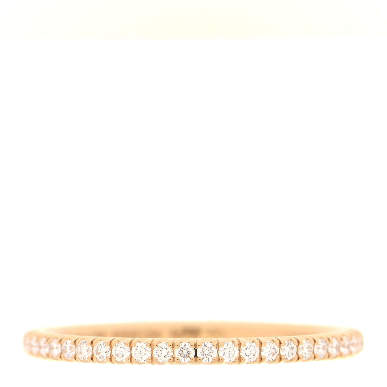 Cartier 18K Yellow Gold Diamond 2mm Etincelle de Cartier Wedding Band Ring 52 6 3 of 5