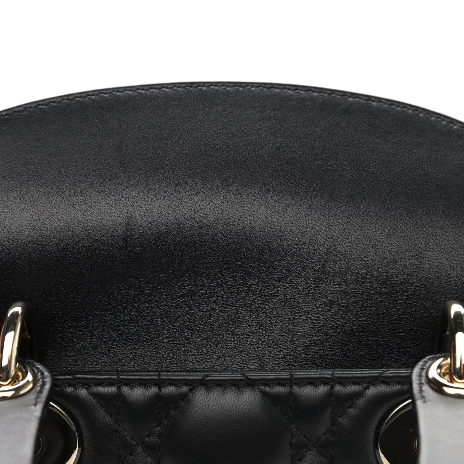 Christian Dior Lambskin Cannage Small My ABCDior Lady Dior Black 9 of 10