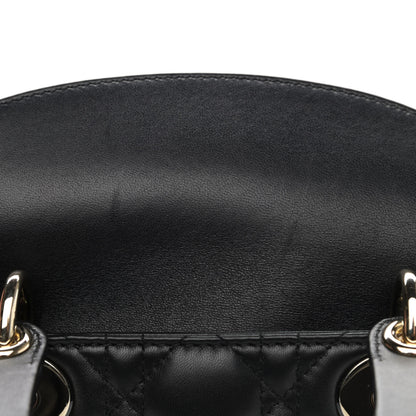 Christian Dior Lambskin Cannage Small My ABCDior Lady Dior Black 9 of 10