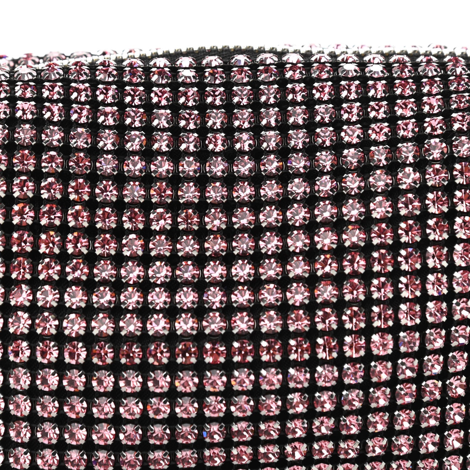 Alexander Wang Mesh Crystal Rhinestone Mini Heiress Pouch Pink 6 of 9