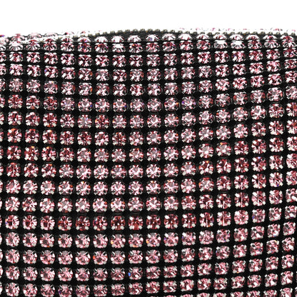 Alexander Wang Mesh Crystal Rhinestone Mini Heiress Pouch Pink 6 of 9