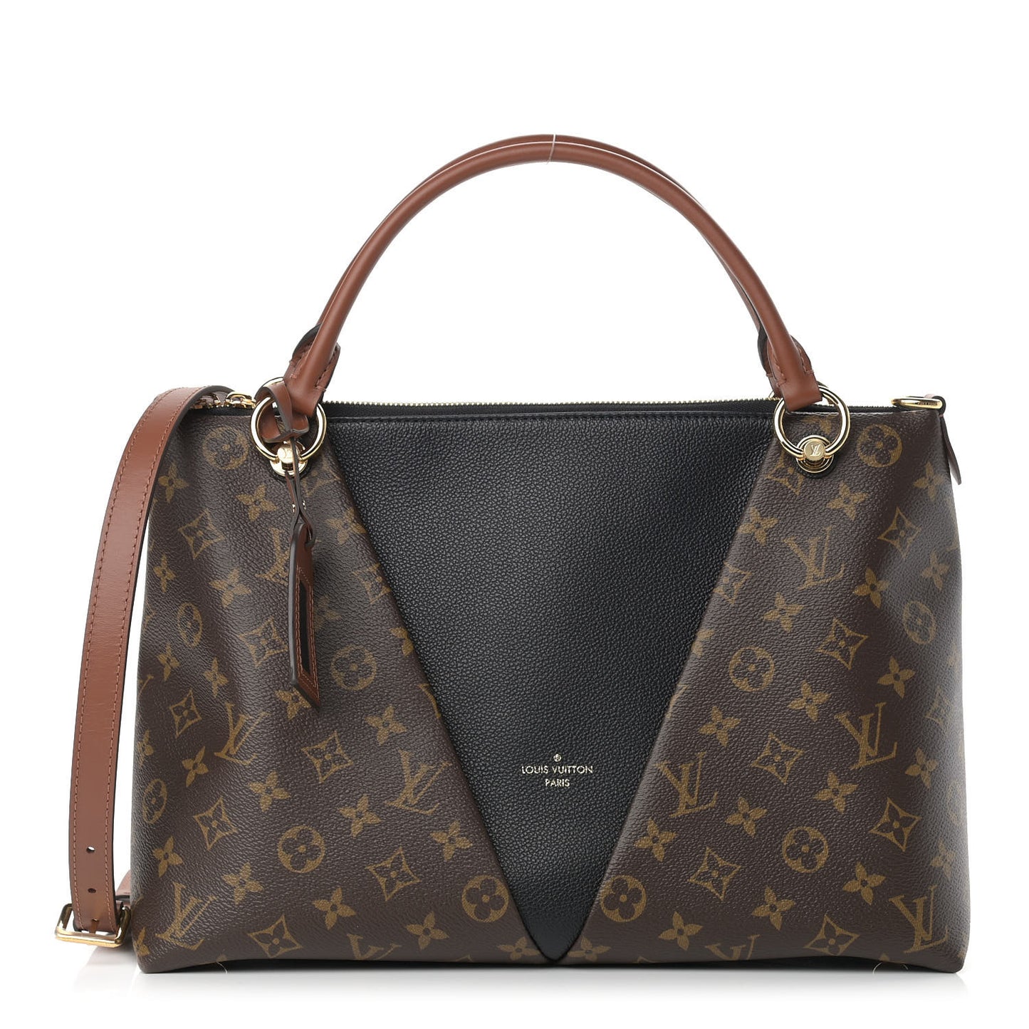 Monogram V Tote MM Black
