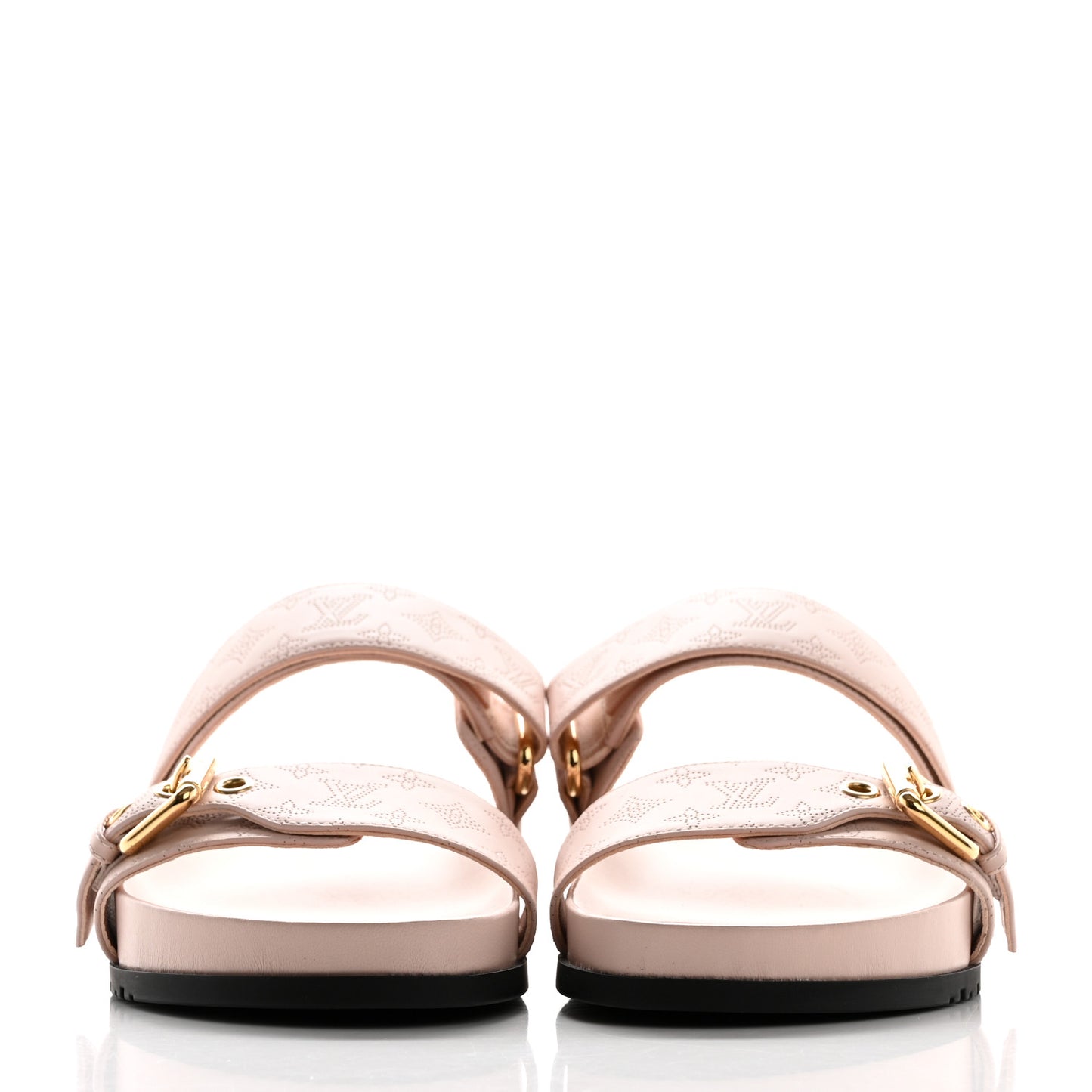 Mahina Bom Dia Flat Mule Sandals 38 Light Pink