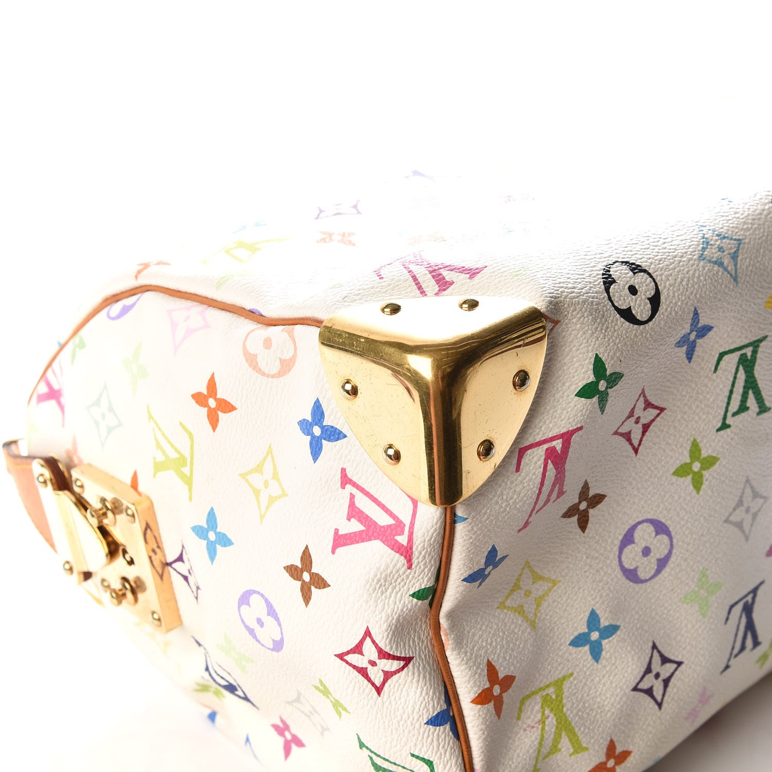 Louis Vuitton Monogram Multicolor Speedy 30 White 7 of 11