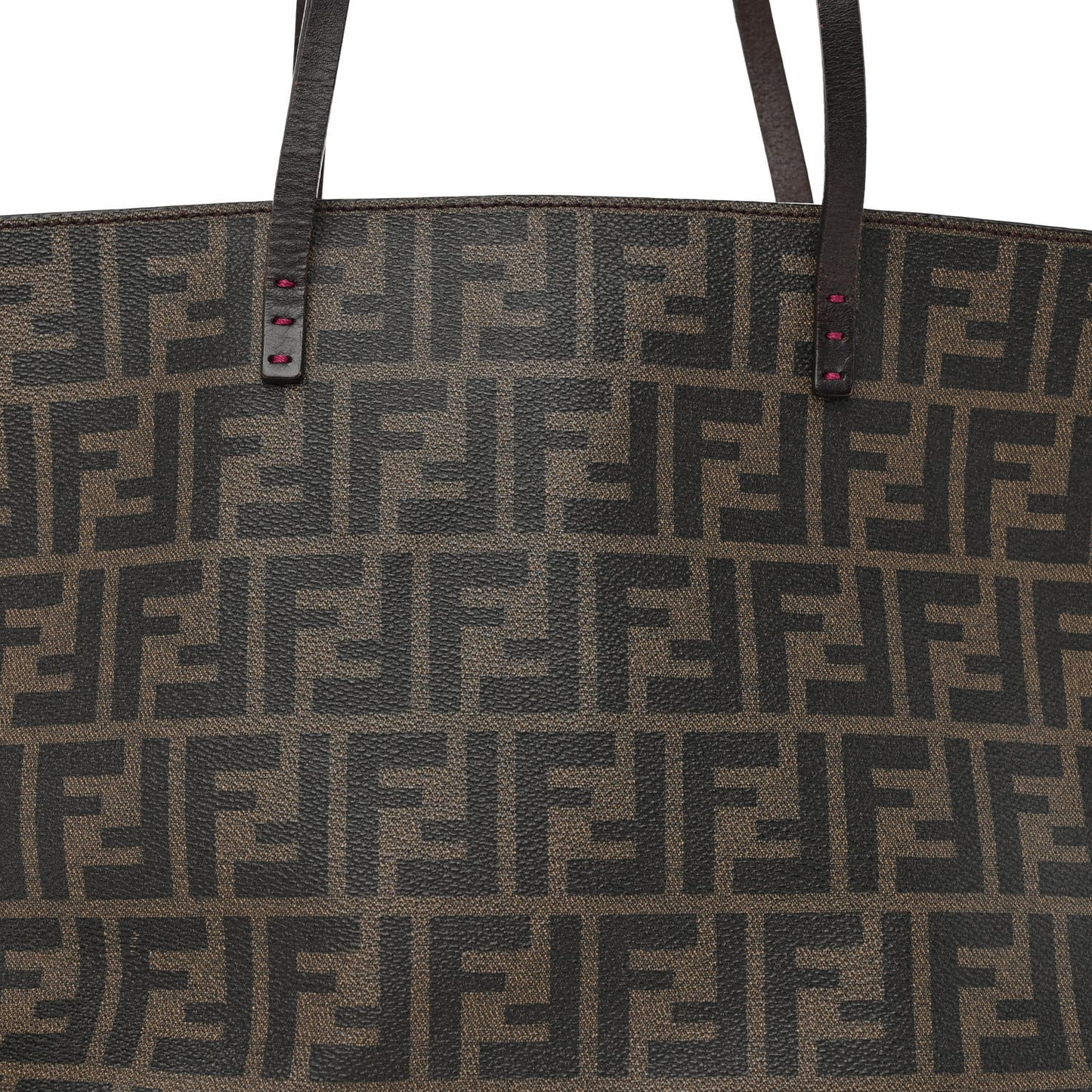 Zucca Spalmati Medium Roll Tote Tobacco Fuxia