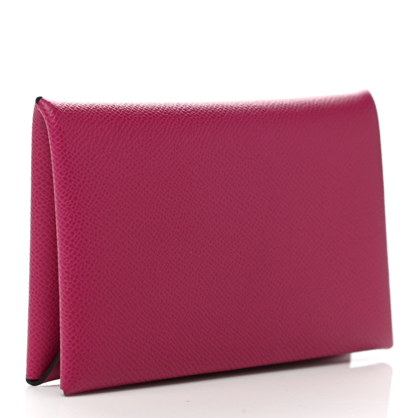 Madame Calfskin Calvi Card Case Rose Pourpre