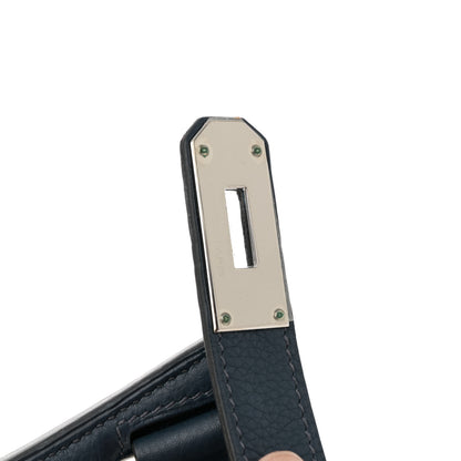 Hermes Taurillon Clemence Jypsiere 34 Bleu de Prusse 11 of 15