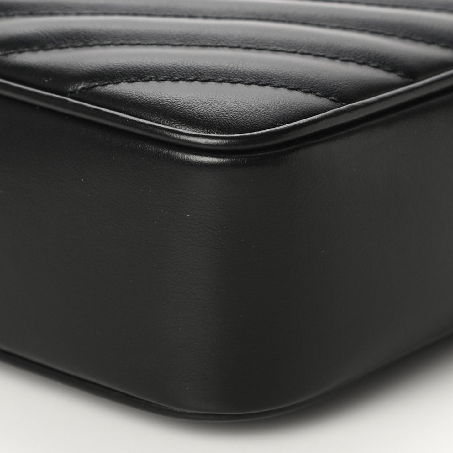 Calfskin Matelasse Monogram Lou Camera Bag Black