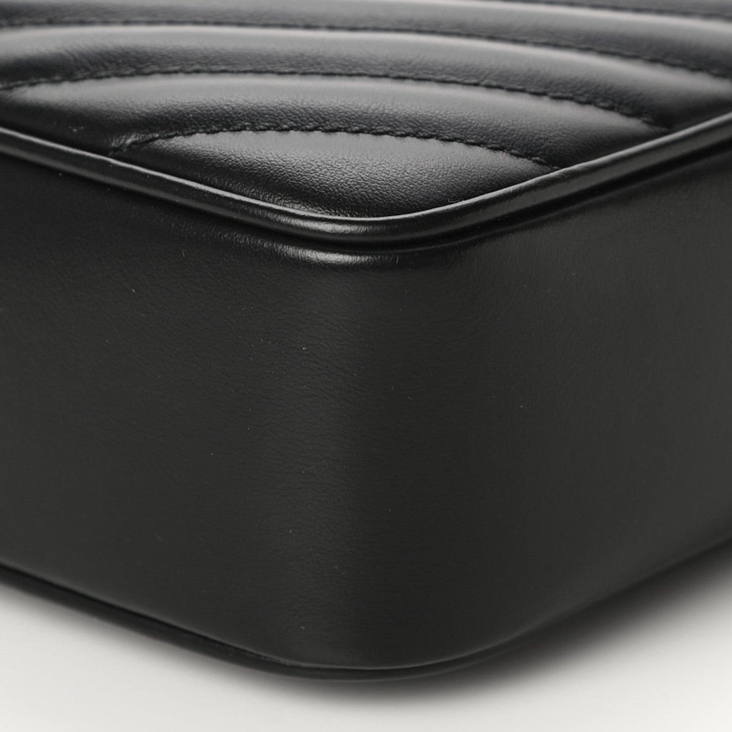 Saint Laurent Calfskin Matelasse Monogram Lou Camera Bag Black 8 of 10