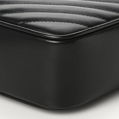 Saint Laurent Calfskin Matelasse Monogram Lou Camera Bag Black 8 of 10