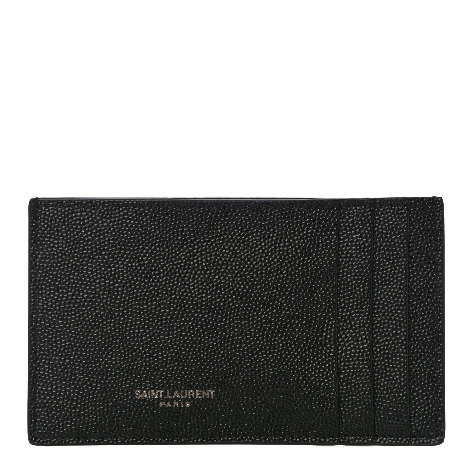 Saint Laurent Grain de Poudre 5 Fragments Card Holder Black 1 of 9