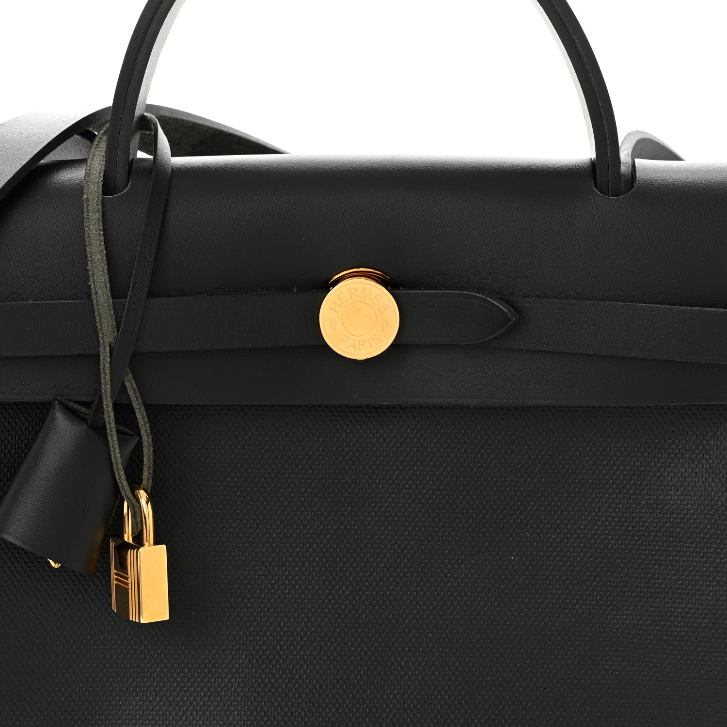 Hermes Toile H Berline Vache Hunter Herbag Zip PM 31 Black Ecru 9 of 12