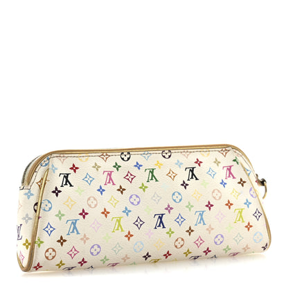 Louis Vuitton Monogram Multicolor Kate Clutch White 3 of 12