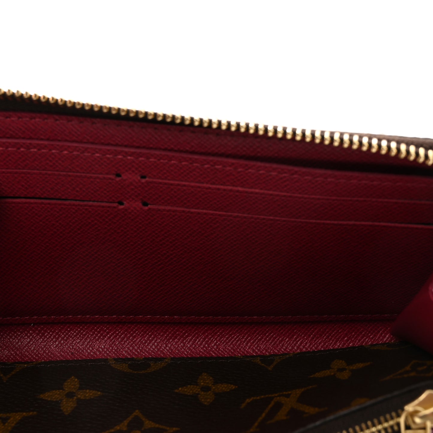 Monogram Clemence Wallet Fuchsia