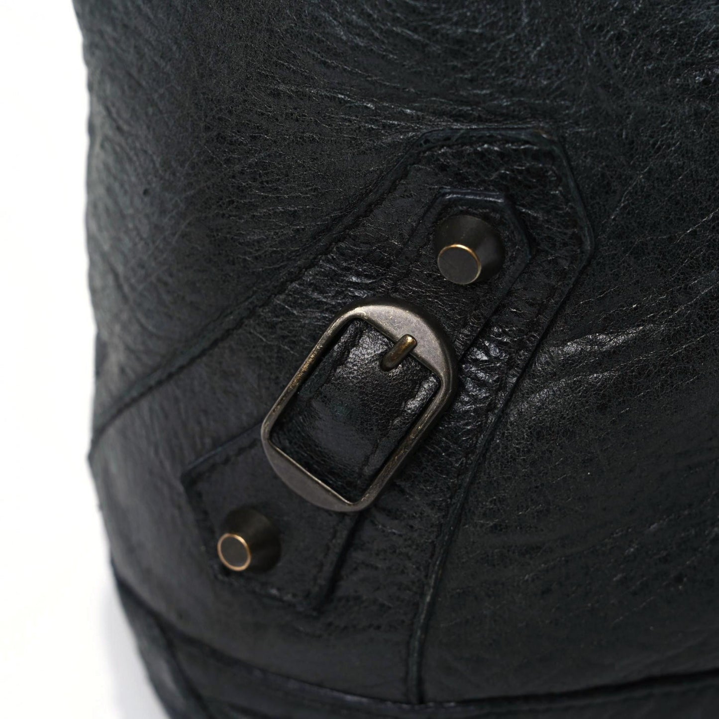 Agneau Classic Hardware Day Hobo Black
