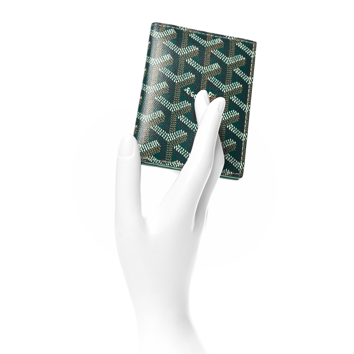 Goyard Goyardine Saint Marc Folding Card Case Green 2 of 9