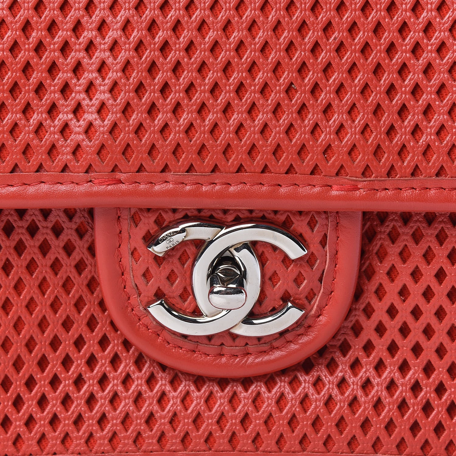Chanel Perforated Calfskin Small Up In The Air Flap Red 10 of 12