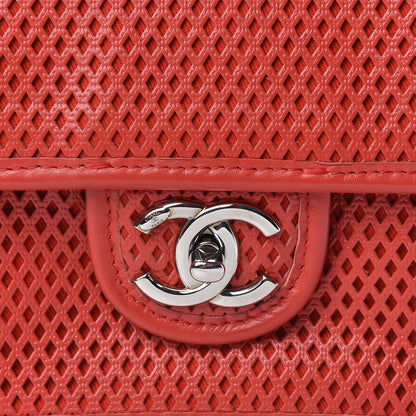 Chanel Perforated Calfskin Small Up In The Air Flap Red 10 of 12