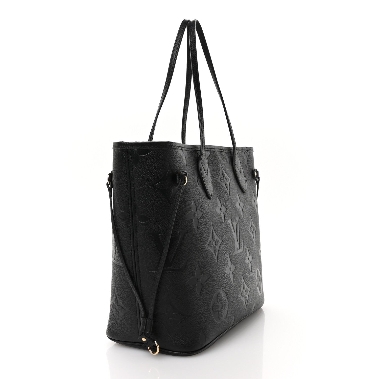 Louis Vuitton Empreinte Monogram Giant Neverfull MM Black 4 of 11