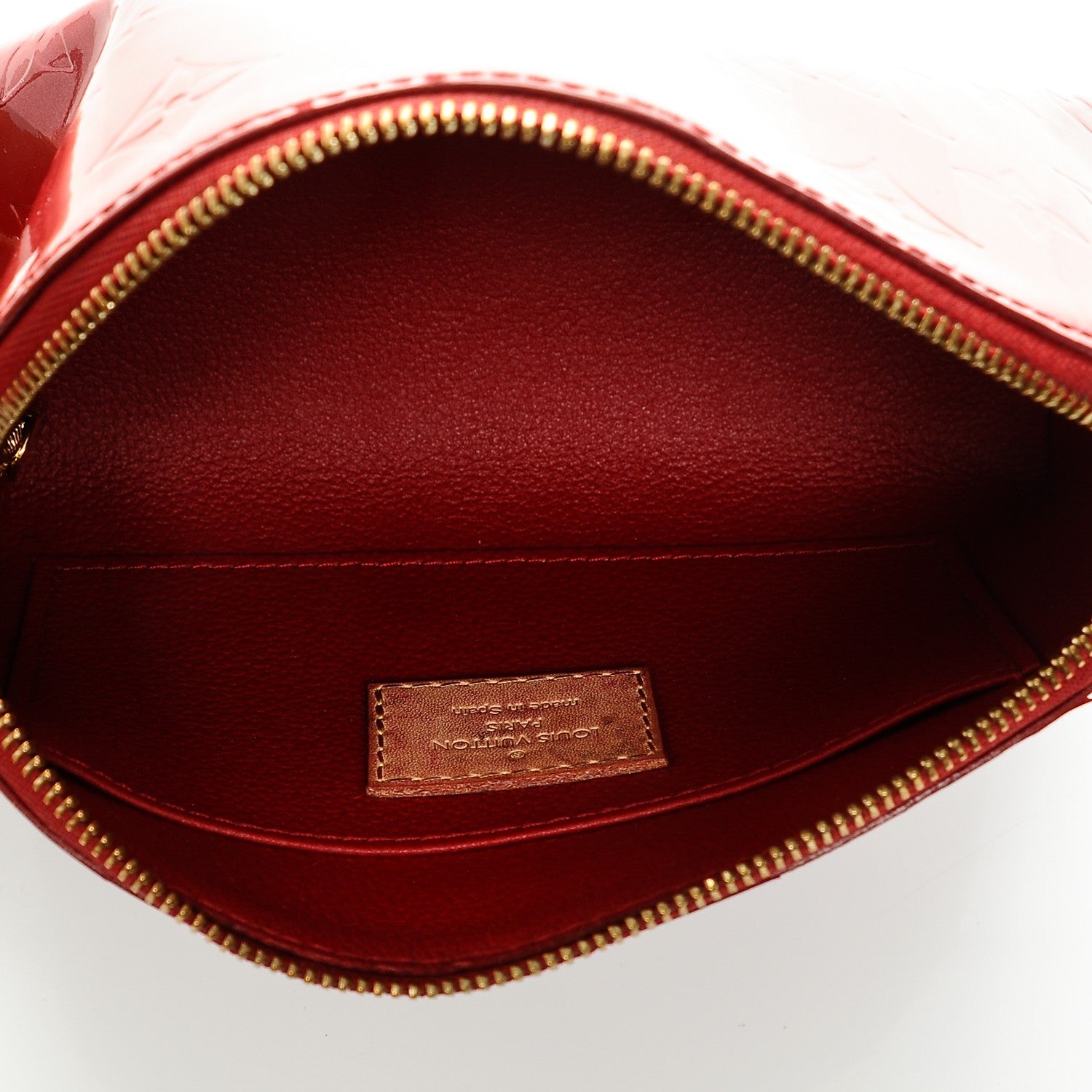 Louis Vuitton Vernis Rayures Cosmetic Pouch Pomme D'Amour 5 of 6
