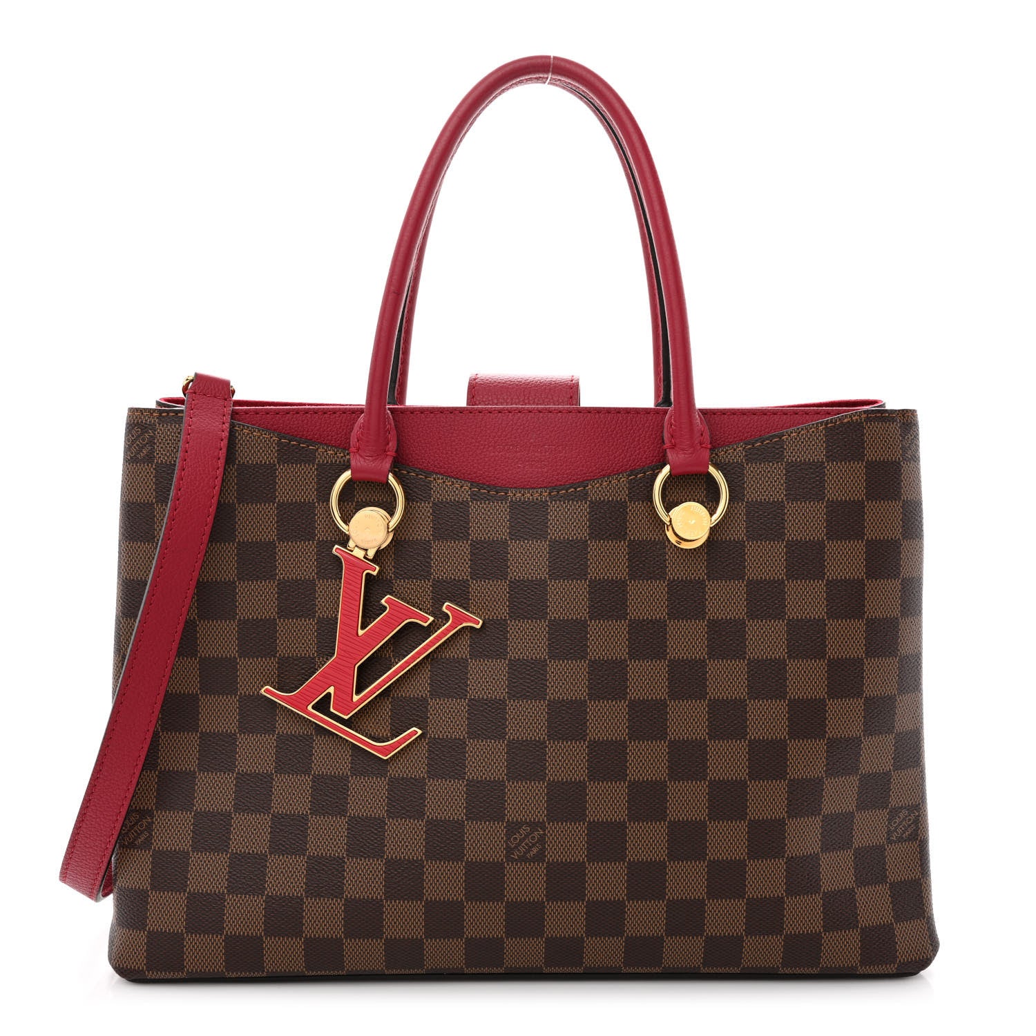 Louis Vuitton Damier Ebene LV Riverside Lie De Vin 1 of 12