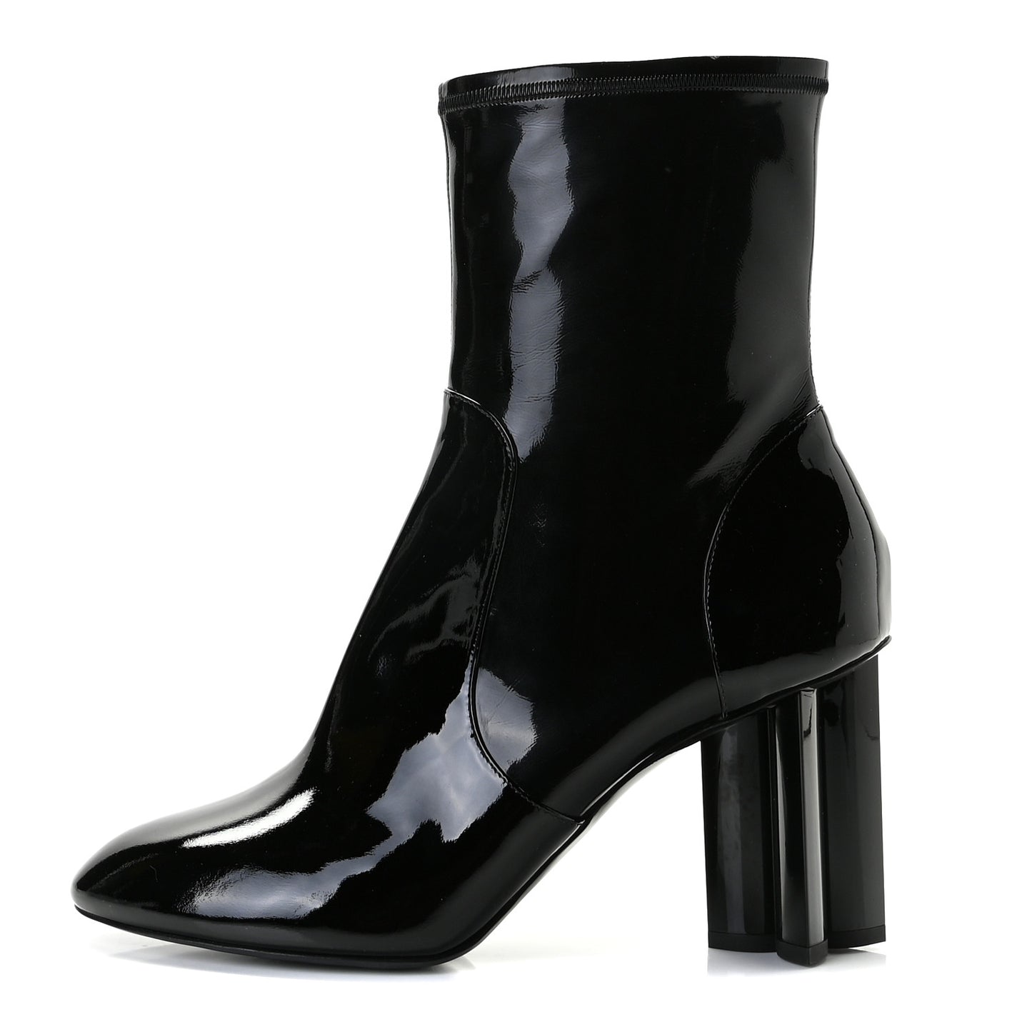Patent Uniformes Silhouette Ankle Boots 41.5 Black
