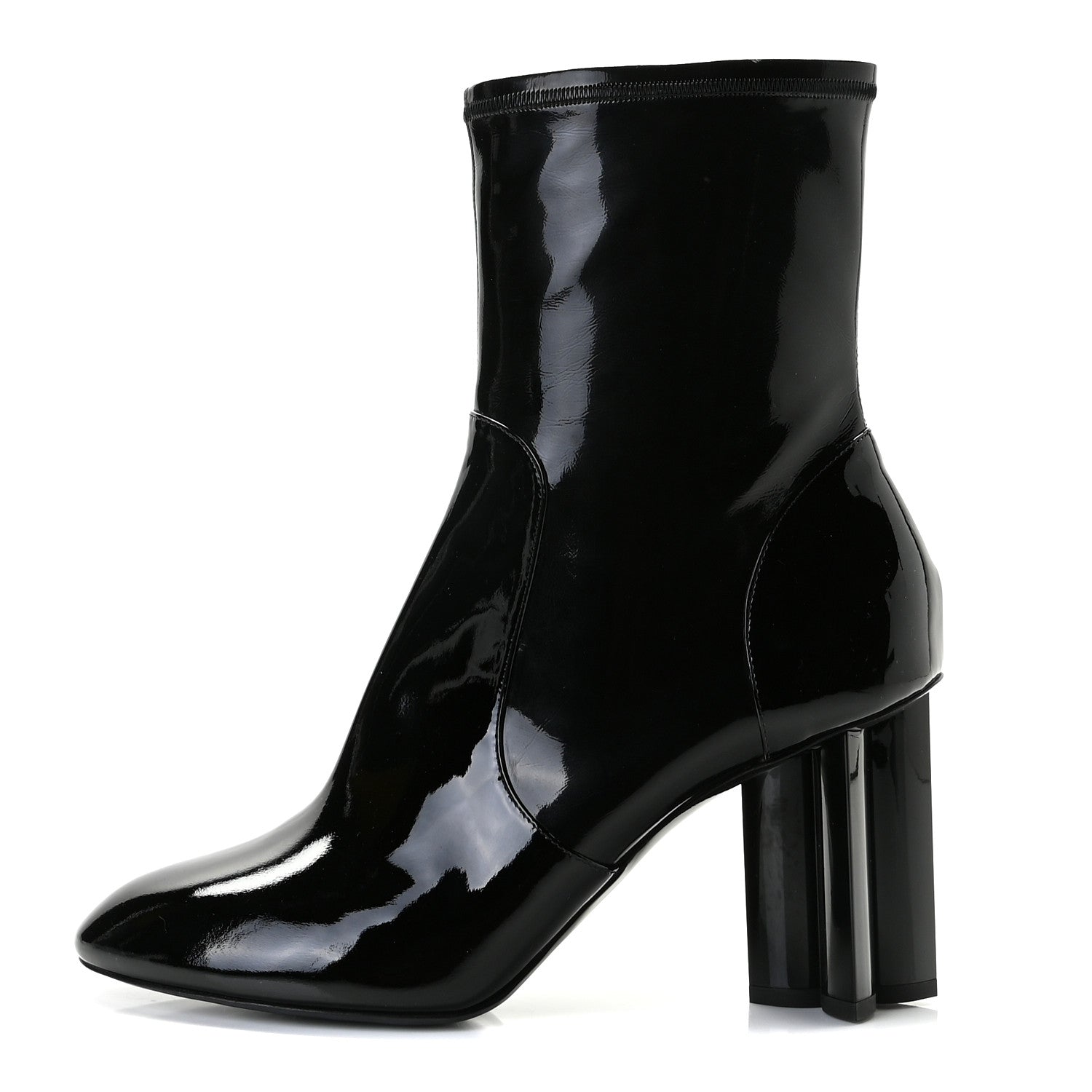 Louis Vuitton Patent Uniformes Silhouette Ankle Boots 41.5 Black 1 of 7