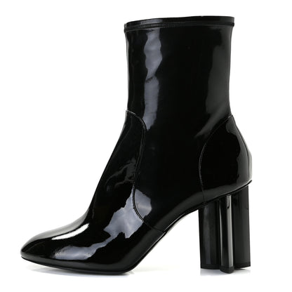 Louis Vuitton Patent Uniformes Silhouette Ankle Boots 41.5 Black 1 of 7
