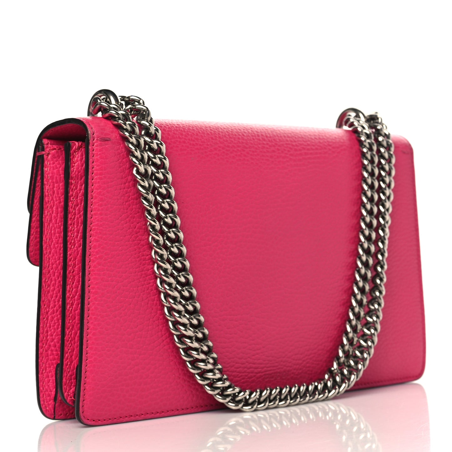 Dollar Calfskin Small Dionysus Shoulder Bag Box Pink