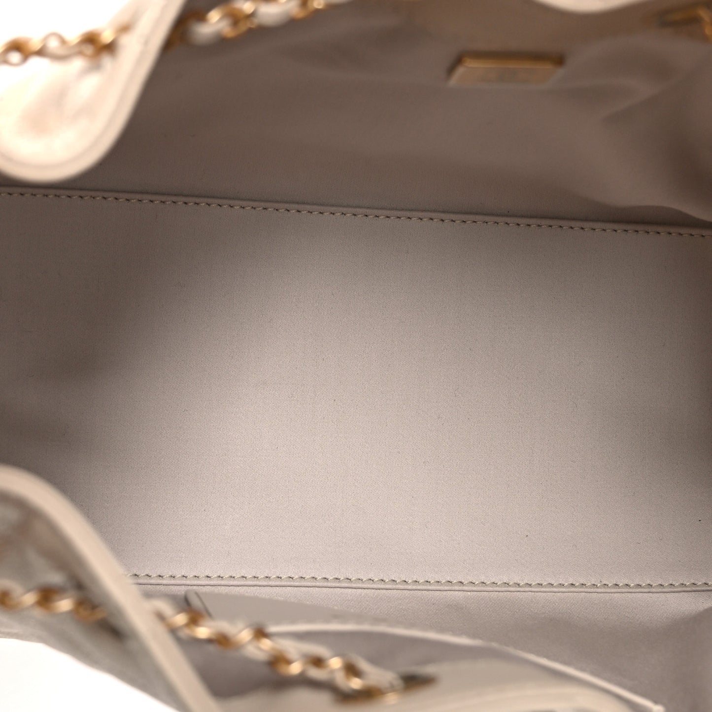 Caviar Quilted Small Chanel 25 Handbag Beige