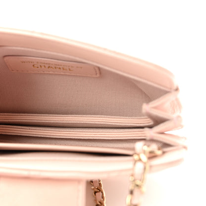 Chanel Lambskin Quilted Mini CC Chain Bag Light Pink 5 of 10