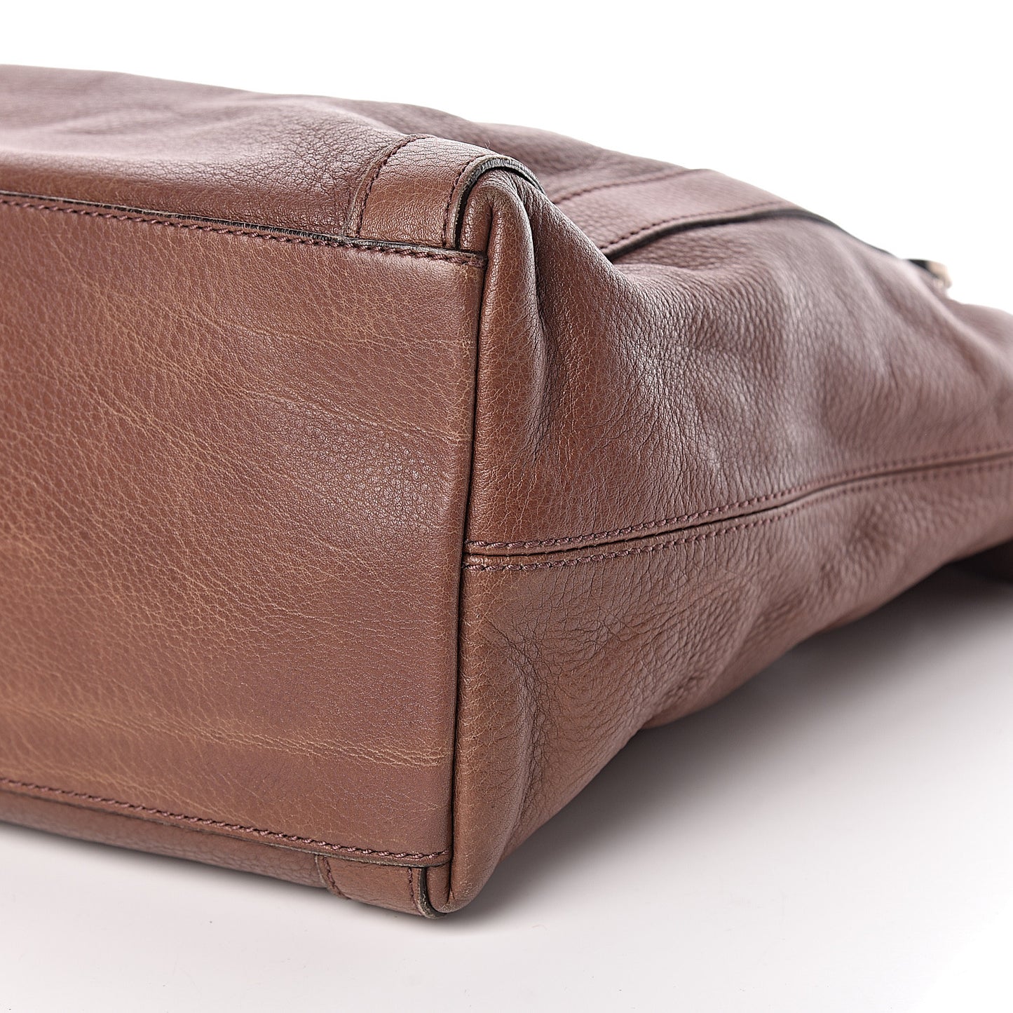 Pebbled Calfskin Medium Miss GG Top Handle Bag Light Cuir