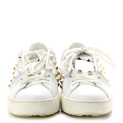 Valentino Garavani Calfskin Rockstud Untitled Open Sneakers 36 White 2 of 8