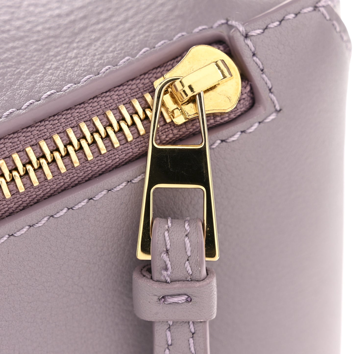 Soft Grained Calfskin Small Puzzle Edge Bag Pale Aubergine Glaze