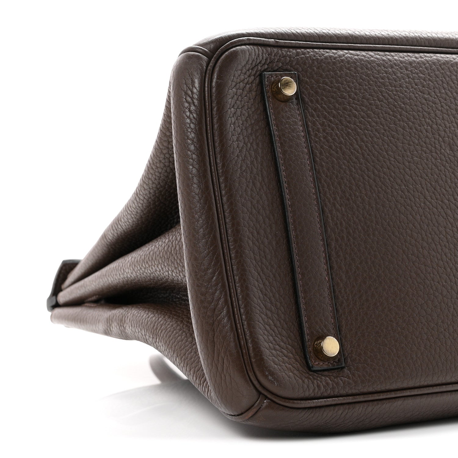 Hermes Taurillon Clemence Birkin 35 Cafe 9 of 11