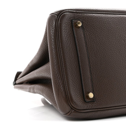Hermes Taurillon Clemence Birkin 35 Cafe 9 of 11