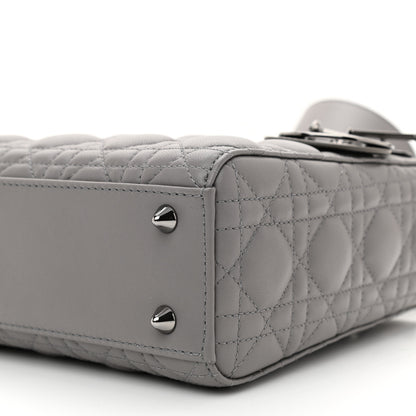 Christian Dior Lambskin Cannage Small My ABCDior Lady Dior Grey 8 of 8