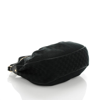 Gucci Monogram Medium Sukey Hobo Black 4 of 7
