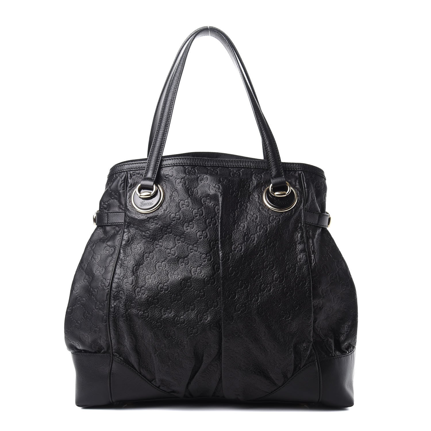 Gucci Guccissima Full Moon Tote Black 1 of 16