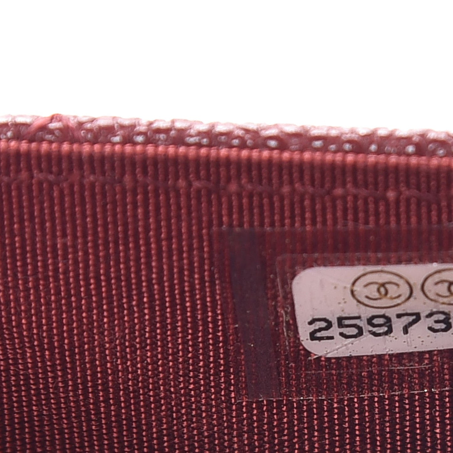 Caviar Quilted Boy Card Holder Wallet Burgundy