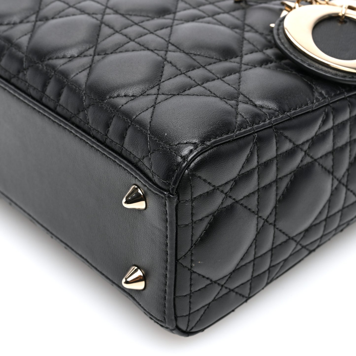Lambskin Cannage Small My ABCDior Lady Dior Black