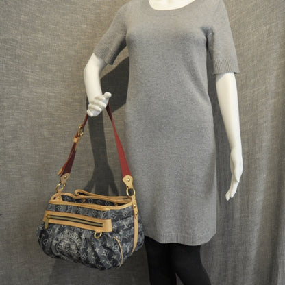 Louis Vuitton Denim Raye Porte Epaule MM 3 of 8