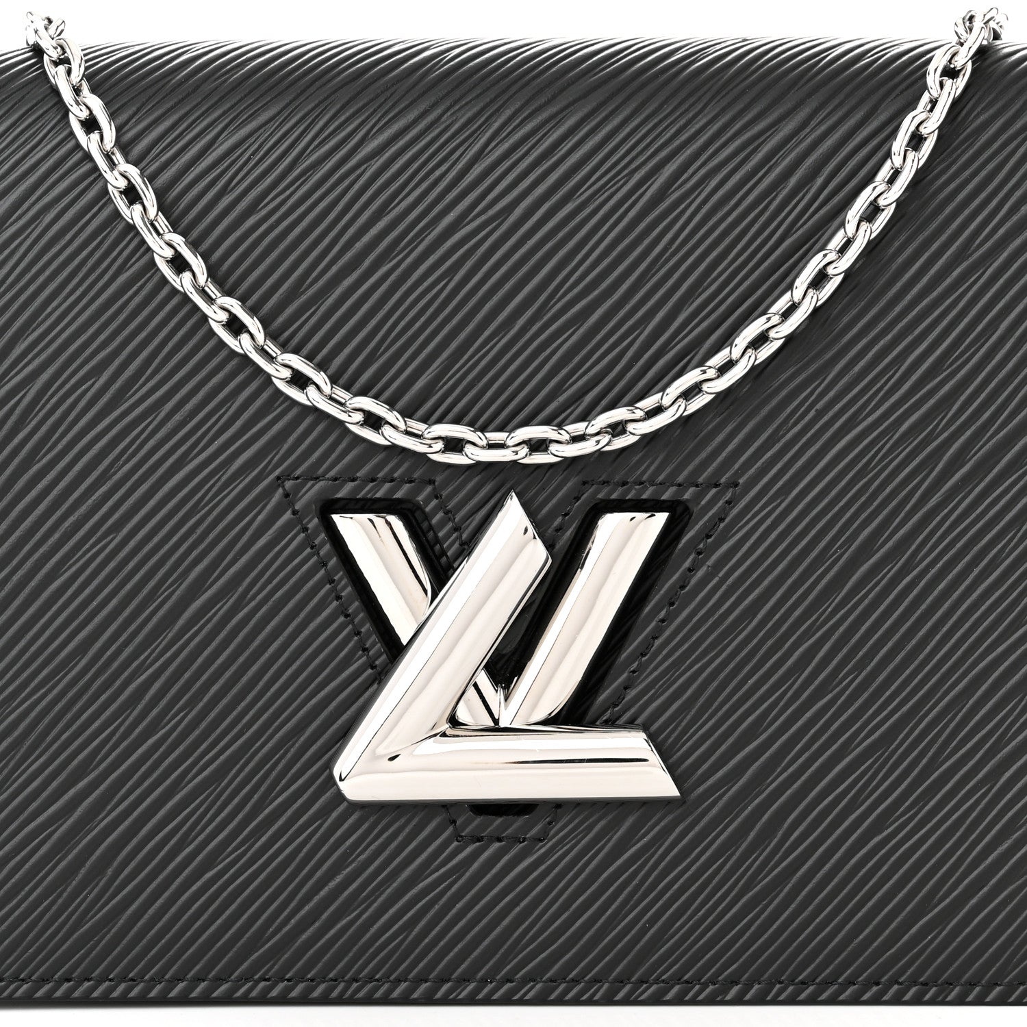 Louis Vuitton Epi Twist Belt Chain Wallet Black 7 of 10