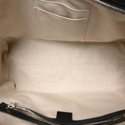 Gucci Calfskin GG Tennis Embossed Tote Bag Black 5 of 10